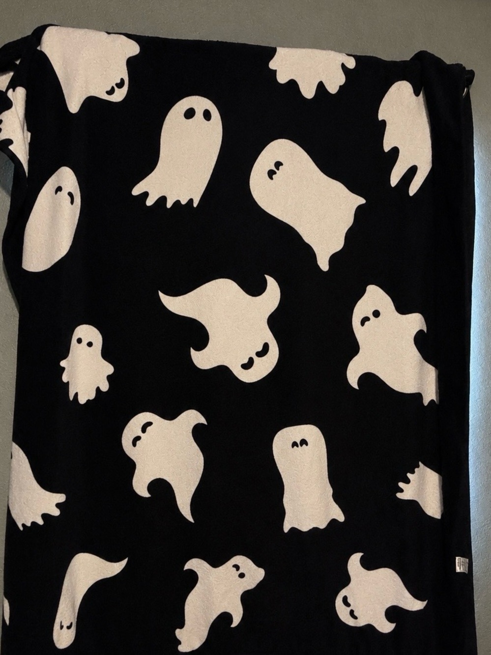 Spirit Halloween Ghost blanket
